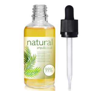 50ml Clear Glass Essential Oil Bottle With CRC Glass Pipette