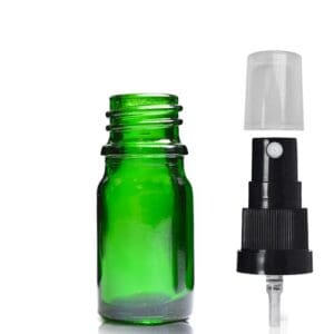 5ml Green Glass Spray Bottle