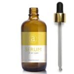 100ml Amber Glass Serum Bottle With Luxury Gold Pipette