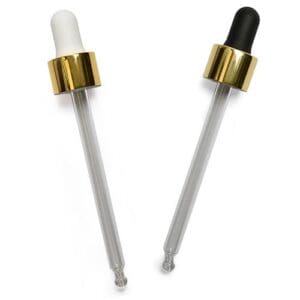 Black and gold pipettes