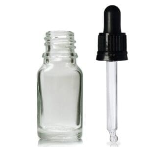 10ml Clear Glass Dropper Bottle & Glass Pipette