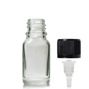 10ml Clear Glass Dropper Bottle With CRC Dropper Cap