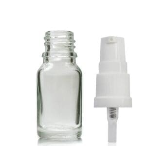 10ml Clear Glass Dropper Bottle With Lotion Pump