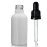 30ml White Glass Dropper Bottle With Glass Pipette