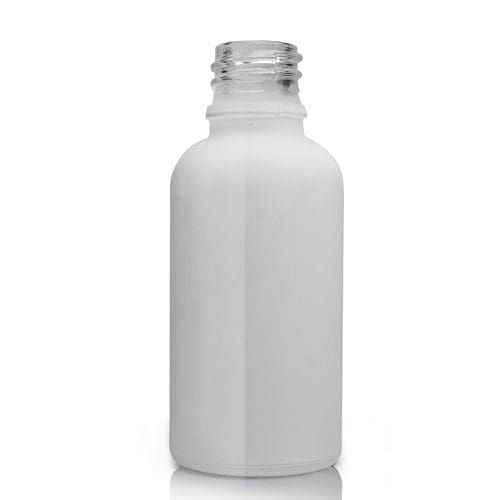 30ml White Glass Dropper Bottle