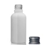 30ml White Glass Dropper Bottle With Aluminium Cap