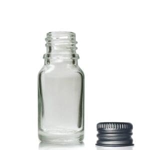 10ml Clear Glass Dropper Bottle With Aluminium Cap