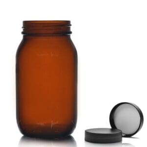 175ml Amber Glass Pharmapac Jar With Cap