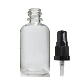 50ml Clear PET Dropper Bottle & Lotion Pump