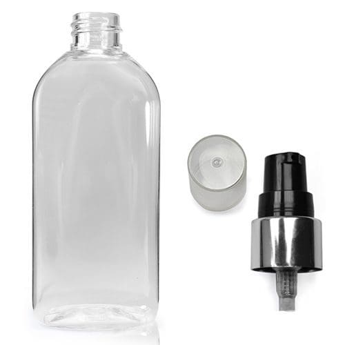 100ml Clear PET Flex Oval Bottle & 20mm Lotion Pump - Image 6