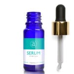 10ml Blue Glass Serum Bottle With Luxury Gold Pipette