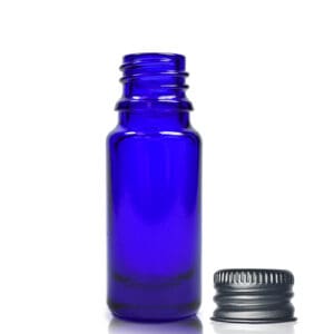 10ml Blue Glass Essential Oil Bottle With Aluminium Cap