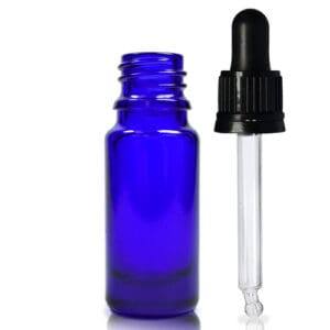 10ml Blue Glass Dropper Bottle