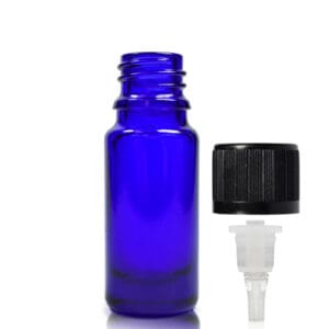 10ml Blue Glass Dropper Bottle & CRC Dropper Cap