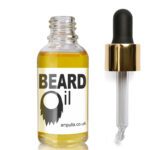 30ml Clear Glass Beard Oil Bottle With Luxury Gold Pipette