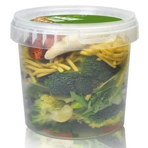 1000ml Meal Prep Container With Tamper Evident Lid (Pack of 204)