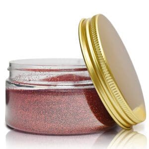 100ml Plastic Craft Jar With Gold Cap