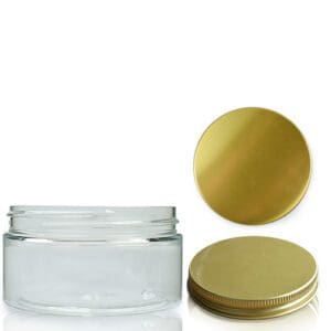 100ml Wide Neck Screw Top Jar With Gold Cap
