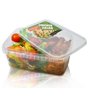 1200ml Rectangular Meal Prep Container