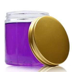 250ml Plastic Slime Jar With Gold Cap