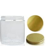250ml Wide Neck Screw Top Jar With Gold Cap