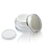 30ml Plastic Cosmetic Jar With Shive And Lid