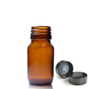 30ml Amber Glass Syrup Bottle & Urea Cap