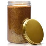 400ml Plastic Craft Jar With Gold Cap