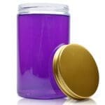 400ml Plastic Slime Jar With Gold Cap