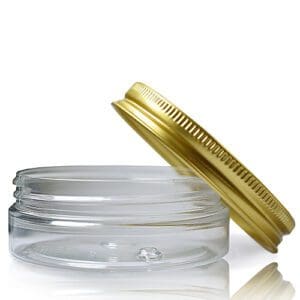 50ml Wide Neck Screw Top Jar With Gold Cap