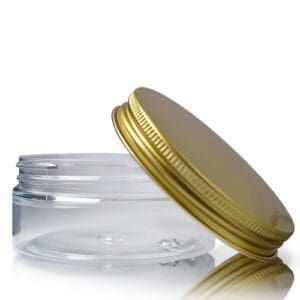 75ml Wide Neck Screw Top Jar With Gold Cap