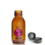 100ml Amber Cocktail bottle with cap