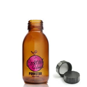 100ml Amber Cocktail bottle with cap