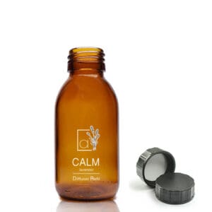 100ml Amber Glass Diffuser Bottle With Cap