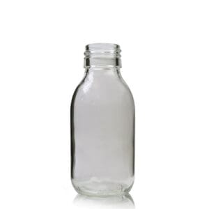 100ml Clear Glass Syrup Bottle