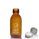 125ml Amber Glass Diffuser Bottle With Aluminium Cap