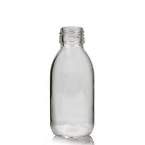125ml Clear Glass Syrup Bottle