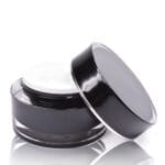 15ml Black Plastic Cosmetic Jar With Shive And Lid