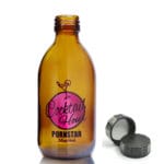 200ml Amber Glass Cocktail Bottle With Screw Cap