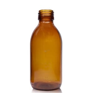 200ml Amber syrup with screw cap