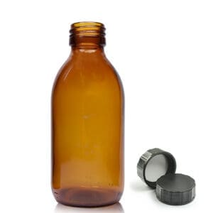 200ml Amber Glass Cocktail Bottle With Screw Cap