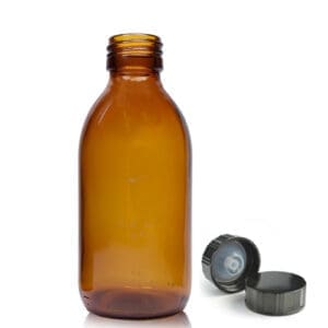 200ml Amber Syrup Bottle with cap