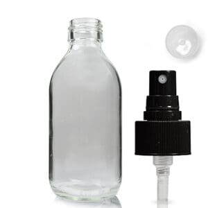 200ml Clear Glass Medicine Bottle With Atomiser Spray