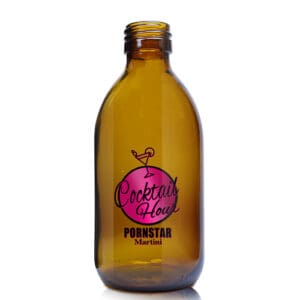 250ml Amber Glass Cocktail Bottle