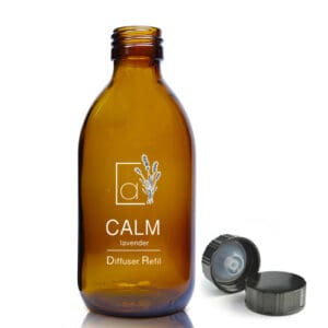 250ml Amber Glass Diffuser Bottle With Urea Polycone Cap