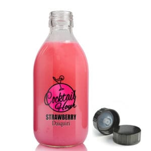 250ml Clear Glass Cocktail Bottle With Urea Polycone Cap