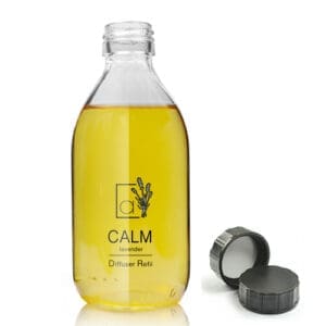 250ml Clear Glass Diffuser Bottle With Screw Cap