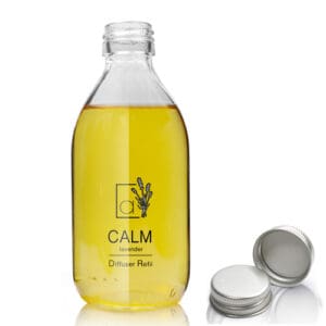 250ml Clear Glass Diffuser Bottle With Aluminium Cap