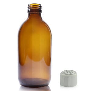 00ml Amber Glass Medicine Bottle With child proof cap