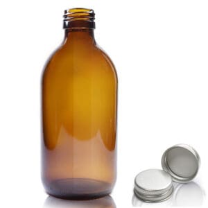 300ml Amber Glass Diffuser Bottle With Aluminium Cap